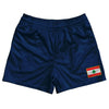 Lebanon Country Heritage Flag Rugby Shorts Made In USA by Rugby Shorts