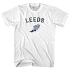 Leeds Running Track Winged Foot-Adult Cotton T-shirt by Tribe Lacrosse