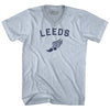 Leeds Running Track Winged Foot-Adult Tri-Blend V-neck T-shirt by Tribe Lacrosse