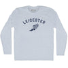 Leicester Running Track Winged Foot-Adult Tri-Blend Long Sleeve T-shirt by Tribe Lacrosse