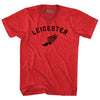 Leicester Running Track Winged Foot-Adult Tri-Blend V-neck T-shirt by Tribe Lacrosse