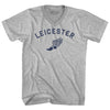 Leicester Running Track Winged Foot-Adult Cotton V-neck T-shirt by Tribe Lacrosse