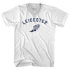 Leicester Running Track Winged Foot-Adult Cotton V-neck T-shirt by Tribe Lacrosse