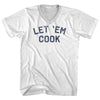 Let-Em-Cook Adult Cotton V-neck T-shirt by Tribe Lacrosse