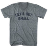 Let's Get Small Adult Tri-Blend V-neck T-shirt by Tribe Lacrosse