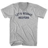 Let's Reggae Reefers Adult Cotton V-neck T-shirt by Tribe Lacrosse