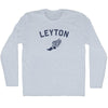 Leyton Running Track Winged Foot Adult Tri-Blend Long Sleeve T-shirt by Tribe Lacrosse