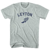 Leyton Running Track Winged Foot Adult Tri-Blend T-shirt by Tribe Lacrosse