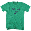 Leyton Running Track Winged Foot Adult Tri-Blend T-shirt by Tribe Lacrosse