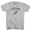Leyton Running Track Winged Foot Adult Cotton T-shirt by Tribe Lacrosse