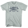 Libbys Surf Break Crossed Surf Board Surfing Destination Adult Tri-Blend T-Shirt by Tribe Lacrosse