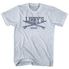 Libbys Surf Break Crossed Surf Board Surfing Destination Adult Tri-Blend T-Shirt by Tribe Lacrosse