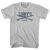 Libbys Surf Break Crossed Surf Board Surfing Destination Adult Cotton T-Shirt by Tribe Lacrosse