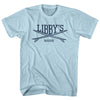 Libbys Surf Break Crossed Surf Board Surfing Destination Adult Cotton T-Shirt by Tribe Lacrosse