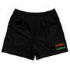 Libya Country Heritage Flag Rugby Shorts Made In USA by Rugby Shorts