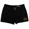 Libya Country Heritage Flag Shorty Short Gym Shorts 2.5" Inseam Made In USA by Shorty Shorts