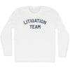 Litigation Team Adult Cotton Long Sleeve T-shirt by Tribe Lacrosse