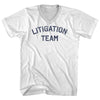 Litigation Team Adult Cotton V-neck T-shirt by Tribe Lacrosse