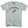 Liverpool Running Track Winged Foot-Adult Tri-Blend T-shirt by Tribe Lacrosse
