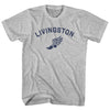 Livingston Running Track Winged Foot Adult Cotton T-shirt by Tribe Lacrosse