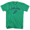 Ljubljana Running Track Winged Foot Adult Tri-Blend T-shirt by Tribe Lacrosse