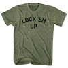 Lock Em Up Adult Tri-Blend T-shirt by Tribe Lacrosse