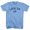 Lock Em Up Adult Tri-Blend T-shirt by Tribe Lacrosse