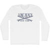 Long Beach Surf Break Crossed Surf Board Surfing Destination Adult Cotton Long Sleeve T-Shirt by Tribe Lacrosse