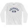 Louisiana USA Adult Cotton Long Sleeve T-shirt by Ultras