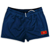 Macedonia Country Heritage Flag Shorty Short Gym Shorts 2.5" Inseam Made In USA by Shorty Shorts