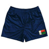 Madagascar Country Heritage Flag Rugby Shorts Made In USA by Rugby Shorts
