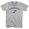 Maidenhead Running Track Winged Foot Adult Cotton V-neck T-shirt by Tribe Lacrosse