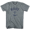 Maine State Anchor Home Tri-Blend Womens T-shirt by Ultras