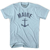 Maine State Anchor Home Cotton Adult T-shirt by Ultras