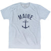 Maine State Anchor Home Tri-Blend Adult T-shirt by Ultras