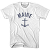 Maine State Anchor Home Cotton Youth T-shirt by Ultras