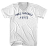 Make Cascadia A State Adult Cotton V-neck T-shirt by Tribe Lacrosse