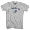 Manchester Running Track Winged Foot-Adult Cotton T-shirt by Tribe Lacrosse