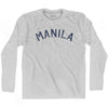 Manila Vintage City Adult Cotton Long Sleeve T-shirt by Ultras