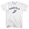 Mansfield Running Track Winged Foot Adult Cotton T-shirt by Tribe Lacrosse