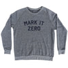 Mark It Zero Adult Tri-Blend Sweatshirt by Tribe Lacrosse