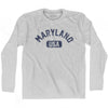 Maryland USA Adult Cotton Long Sleeve T-shirt by Ultras