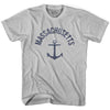 Massachusetts State Anchor Home Cotton Adult T-shirt by Ultras