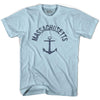 Massachusetts State Anchor Home Cotton Adult T-shirt by Ultras