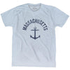 Massachusetts State Anchor Home Tri-Blend Adult T-shirt by Ultras