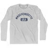 Massachusetts USA Adult Cotton Long Sleeve T-shirt by Ultras