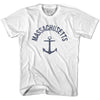 Massachusetts State Anchor Home Cotton Womens T-shirt by Ultras