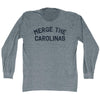 Merge The Carolinas Adult Tri-Blend Long Sleeve T-shirt by Tribe Lacrosse