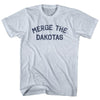 Merge The Dakotas Adult Tri-Blend T-shirt by Tribe Lacrosse