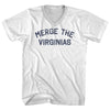 Merge The Virginias Adult Cotton V-neck T-shirt by Tribe Lacrosse
